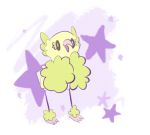  animated animated_gif bird bird_focus black_eyes chibicheesepuff closed_eyes creature dancing english_commentary full_body gen_7_pokemon no_humans oricorio oricorio_(pom-pom) pokemon pokemon_(creature) purple_background solo star starry_background 
