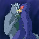  anthro avian canine falco_lombardi gay hemo male mammal nintendo nude star_fox sweat video_games wolf wolf_o&#039;donnell wolf_o'donnell 
