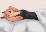  2019 anthro bed brown_body brown_fur canid canine clothed clothing disney fox fur furniture mammal nick_wilde on_bed piberius_w pillow red_fox shirt smile solo tank_top topwear zootopia 