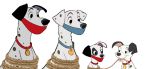  101_dalmatians 101_dalmatians_the_series bdsm bondage bound canid canine canis cloth collar dalmatian disney domestic_dog feral gag hi_res jaythefox99 lucky_(101_dalmatians) mammal patch_(101_dalmatians) perdita pongo rope 