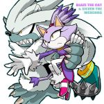  1:1 2008 alternate_species anthro blaze_the_cat blblchiyori carrying claws clothing domestic_cat duo english_text eulipotyphlan felid feline felis female footwear fur gloves grey_body grey_fur handwear hedgehog holding_character male mammal purple_body purple_fur sharp_teeth shoes silver_the_hedgehog simple_background sonic_the_hedgehog_(series) teeth text were wereeulipotyphlan werehog white_background yellow_eyes 