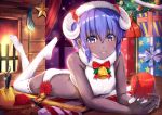  christmas fate/grand_order fate_(series) hassan_of_serenity hat horns koi0806 short_hair 