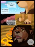  absurd_res balls comic deanka digital_media_(artwork) english_text felid feline feral genitals hi_res incest licking lion male male/male mammal pantherine penis profanity royalty story text tongue tongue_out 