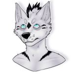  1:1 2020 alpha_channel anthro blue_eyes bust_portrait canid canine fur grey_body grey_fur male mammal portrait sketch solo speedpaint telegram zhekathewolf 