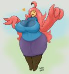  &lt;3 anthro big_breasts breasts clothed clothing female gourgeist kawma nintendo pok&eacute;mon pok&eacute;mon_(species) solo thick_thighs video_games 