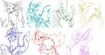  espeon flareon glaceon jolteon leafeon pokemon umbreon vaporeon 