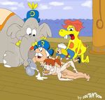  brunhilde captain_crunch crunchberry_beast mascots smedley_the_elephant 