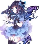  dress nanase_eka stockings thighhighs wings 