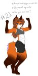  1:2 2020 4_toes abs anthro athletic barefoot bikini biped blue_eyes bra breasts brown_hair canid canine canis chest_tuft clothed clothing countershade_face countershade_torso countershading digital_media_(artwork) dipstick_tail english_text female fitness flexing fluffy fluffy_tail fox hair hi_res laura_(twokinds) mammal multicolored_tail muscular muscular_female navel paws pinup pose simple_background skimpy smile smirk solo swimwear text toes tuft twokinds underwear webcomic wolfie-pawz 