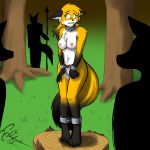  1:1 2019 ambiguous_gender ambiguous_species ankle_cuffs anthro areola biped black_body black_fur blush bodily_fluids breasts canid canine chest_tuft collar dekaisen digital_media_(artwork) dipstick_tail eyebrows eyelashes female forest fox front_view fur gloves_(marking) hi_res imminent_rape keidran leg_markings mammal markings medium_breasts melee_weapon mike_(twokinds) multicolored_tail navel nipples orange_body orange_fur polearm pubes public restrained scared shackles signature slave socks_(marking) solo_focus spear standing sweat sweatdrop tree tuft twokinds weapon webcomic white_body white_fur wrist_cuff 