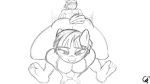  16:9 anthro chrono-fur fan_character female friendship_is_magic hi_res mature_female monochrome my_little_pony sex windy_whistles_(mlp) 