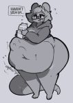  abdominal_bulge ambiguous_gender ambiguous_prey anthro anthro_pred belly beverage big_belly big_butt black_eyes bottomless butt clothed clothing dialogue digestion duo eerieviolet english_text eyewear face_imprint female female_pred glasses grey_background greyscale hair hoodie hoodie_only looking_at_viewer mammal milk_carton monochrome mouse murid murine navel oral_vore overweight overweight_female rodent rumbling_stomach same_size_vore simple_background smile soft_vore solo_focus sound_effects speech_bubble standing struggling text thick_thighs topwear vore 