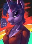  anthro english_text eqlipse_(artist) equid equine female friendship_is_magic hi_res horn imposter mammal my_little_pony red_polo solo text twilight_sparkle_(mlp) unicorn wings 