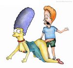  beastsexillustrated beavis beavis_and_butt-head marge_simpson the_simpsons 