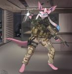  2020 bottomwear building city clothing eeveelution female gun hi_res inside military nintendo orang111 pants pok&eacute;mon pok&eacute;mon_(species) ranged_weapon solo sylveon uniform video_games weapon 