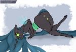  anthro anus arthropod ass_up big_breasts big_butt breasts butt changeling female friendship_is_magic genitals longtailshort looking_at_viewer my_little_pony pussy queen_chrysalis_(mlp) solo text tongue tongue_out url 