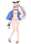  9a-91_(girls_frontline) bikini cleavage girls_frontline ivan_wang megane open_shirt see_through swimsuits undressing wet_clothes 