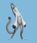  2020 anthro areola big_breasts breasts digital_media_(artwork) felid female hi_res huge_breasts inverted_nipples mammal nib-roc nipples nude pantherine sagging_breasts simple_background snow_leopard solo what 