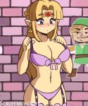  animated big_breasts blonde_hair blue_eyes blush bouncing_breasts bra breasts clothed clothing hair humanoid hylian legwear lingerie link nintendo not_furry panties princess_zelda scruffmuhgruff short_playtime the_legend_of_zelda thigh_highs underwear video_games 
