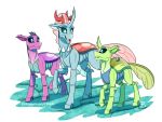  2020 alpha_channel arthropod axilla_(mlp) blue_eyes changeling female friendship_is_magic group hi_res horn insect_wings inuhoshi-to-darkpen lumbar_(mlp) my_little_pony ocellus_(mlp) wings 
