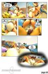  3d_(artwork) anthro beach belly big_belly big_breasts bodily_fluids breasts butt canid canine comic crux cum cum_in_mouth cum_inside dialogue digimon digimon_(species) digital_media_(artwork) doom12 duo english_text exausted fellatio female fox fur genital_fluids genitals gynomorph gynomorph/female hair hi_res huge_breasts inflation intersex intersex/female krystal mammal nintendo nipples nude nude_beach oral penile penis pregnant pregnant_sex renamon seaside sex sex_on_the_beach smile sophia_(warfaremachine) source_filmmaker star_fox text video_games yellow_body yellow_fur 
