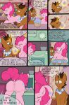  anus ass_up big_butt butt comic cupcake duo english_text equid eyewear female feral food friendship_is_magic genitals glasses hi_res horn kianara licking licking_lips male mammal my_little_pony pinkie_pie_(mlp) pussy text tongue tongue_out unicorn 