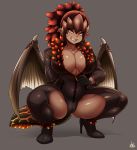  absurd_res alternate_species bazelgeuse big_breasts breasts capcom crouching female flying_wyvern hi_res humanoid humanoidized jmg looking_at_viewer monster_girl_(genre) monster_hunter solo spread_legs spreading thick_thighs video_games winged_humanoid wings 