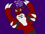  4:3 digimon digimon_(species) guilmon hi_res paws raised_tail solo thefurryking1 young 