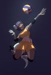  2020 absurd_res anthro ball breasts clothed clothing digital_media_(artwork) female hair hi_res jumping mammal mouse murid murine open_mouth rat rodent simple_background smile solo sport topwear volleyball volleyball_(ball) yurihimawari 