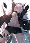  arknights f_(milfaaaaa) lappland_(arknights) tagme underboob 