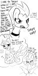  1:2 2020 absurd_res angry anus broken_horn dialogue dock duo english_text equid facesitting female feral fizzlepop_berrytwist_(mlp) friendship_is_magic genitals hair hi_res horn looking_at_viewer mammal masturbation monochrome my_little_pony my_little_pony:_the_movie_(2017) pussy smug tempest_shadow_(mlp) text tjpones twilight_sparkle_(mlp) unicorn winged_unicorn wings 