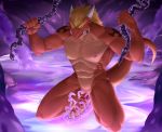  2020 abs anthro delga dragon genitals hi_res inkudoragoon male mugen muscular nipples nude penis pussy scalie slime solo tentacle_sex tentacles wet 