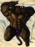  2017 5_fingers abs absurd_res anthro barefoot biceps big_muscles biped black_body black_fur black_nose bulge clothed clothing echin fangs felid fingers fur gage_the_panther hi_res huge_muscles hyper hyper_muscles looking_at_viewer lying male mammal muscular muscular_male on_back on_towel one_eye_closed open_mouth pantherine pecs quads raised_arm sand sharp_teeth skimpy solo speedo swimwear teeth toes topless towel underwear vein veiny_muscles 