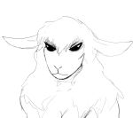  anthro black_and_white boss_lamb_(hladilnik) bovid breasts caprine domestic_sheep female hi_res hladilnik mammal monochrome nude sheep solo 