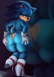  anthro big_butt butt crossgender ear_piercing ear_ring eulipotyphlan female genitals hedgehog looking_at_viewer looking_back mammal piercing presenting presenting_hindquarters pussy shadman solo sonic_the_hedgehog sonic_the_hedgehog_(film) sonic_the_hedgehog_(series) spread_butt spreading thick_thighs wide_hips 