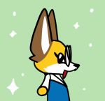  aggressive_retsuko ambiguous_gender anthro canid canine clothed clothing eyewear fox glasses mammal open_mouth sanrio solo tempestryder 