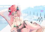  5-toubun_no_hanayome bikini breast_hold heels megane nakano_nino see_through swimsuits tagme 