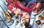  barefoot breast_hold game_cg long_hair otogi_frontier ponytail red_hair tagme_(artist) tagme_(character) topless 