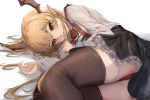  granblue_fantasy manichi pantsu pointy_ears shingeki_no_bahamut thighhighs vampy_(shingeki_no_bahamut) wings 