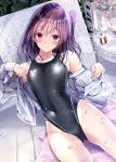  kobayashi_chisato open_shirt swimsuits tagme wet 