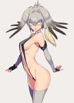  1girl kemono_friends protected_link shoebill_(kemono_friends) solo string_bikini ukimukai 