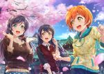  hoshizora_rin long_hair love_live!_school_idol_project shamakho short_hair signed sonoda_umi tagme toujou_nozomi 