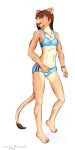  anthro bikini clothing felid feline female hi_res lion lionclaw1 mammal pantherine sandra solo swimwear traditional_media_(artwork) 