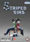  anthro blush brother brother_and_sister chair comic cover cover_page digitigrade duo female furniture hi_res implied_incest male mammal procyonid raccoon sibling sister striped_sins striped_tail stripes text title willitfit 
