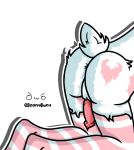  &lt;3 2019 all_fours animal_genitalia animal_penis anthro anus backsack balls bent_over boony boonybuny_(artist) boonybuny_(character) butt canine_penis clothed clothing crossdressing digital_media_(artwork) erection fur genitals girly hi_res lagomorph legwear leporid male mammal mostly_nude pattern_clothing pattern_legwear penis pink_thigh_highs pink_thigh_socks presenting presenting_anus presenting_hindquarters rabbit socks solo striped_clothing striped_legwear striped_socks stripes tattoo thigh_highs thigh_socks toony tramp_stamp white_body white_fur 