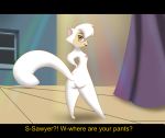  alorix anthro breasts butt cats_don&#039;t_dance fake_screenshot female fur hi_res nude sawyer_(cats_don&#039;t_dance) warner_brothers white_body white_fur 