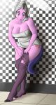  anthro anthrofied big_breasts breasts cleavage clothed clothing cookie_crumbles_(mlp) cutie_mark cyrus_physhor equid female friendship_is_magic hasbro hi_res legwear mammal mature_female my_little_pony pantyhose solo stockings torn_clothing towel 