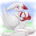  anthro breasts dtfox female hi_res nintendo pok&eacute;mon pok&eacute;mon_(species) solo solo_focus video_games watermark zangoose 