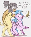  avian fan_character forced gryphon hippogryph intersex marsminer mercury_shine my_little_pony raised_tail rape rough_(disambiguation) silverstream_(mlp) tears wings 