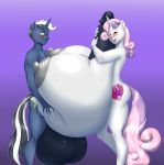  2020 aged_up anthro areola balls big_balls big_breasts big_penis blues64 blush breasts cutie_mark duo equid eyes_closed fan_character female friendship_is_magic genitals gradient_background hi_res horn huge_balls huge_breasts huge_penis humanoid_genitalia humanoid_penis hyper hyper_balls hyper_breasts hyper_genitalia hyper_penis male male/female mammal marauder6272 my_little_pony nipples nude open_mouth penis sex simple_background smile sweetie_belle_(mlp) titfuck unicorn 